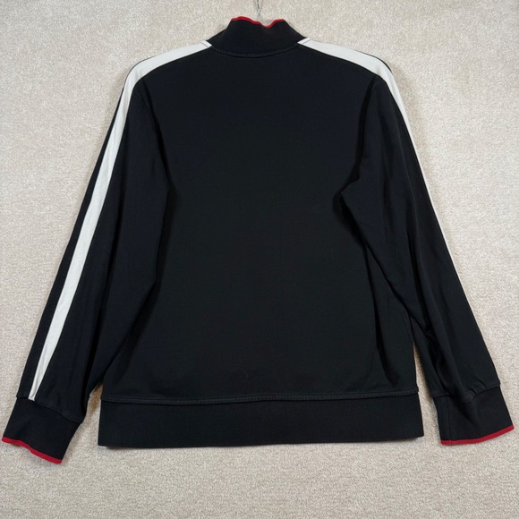 Polo Ralph Lauren Mens Full Zip Track Jacket Black White Red Accents Size Large - Picture 5 of 7
